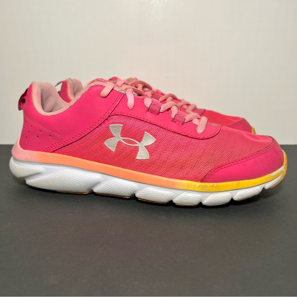 Girls UNDER ARMOUR Assert 8 Pink Running Shoes / Size 7Y